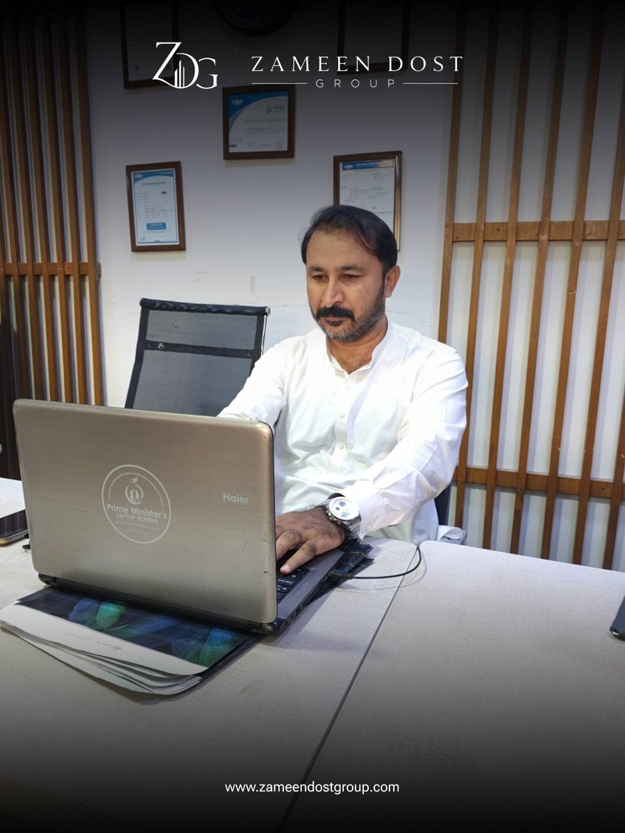 Zameen Dost Group consultant at work